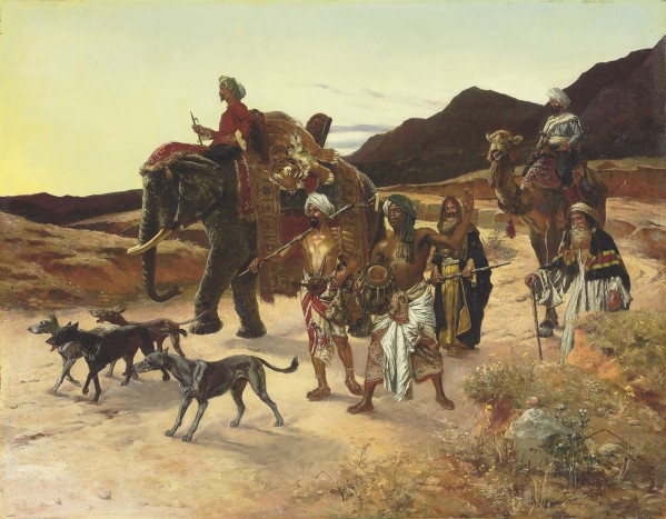 The Tiger Hunt by Rudolf Ernst